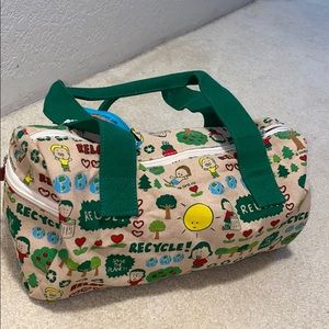 Angry Girls Recycle Green/Tan theme sachet